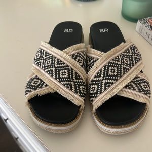 BP Raffia sandal. Size 9.5. Worn 2 times